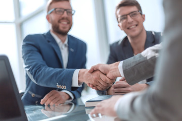 Business handshake